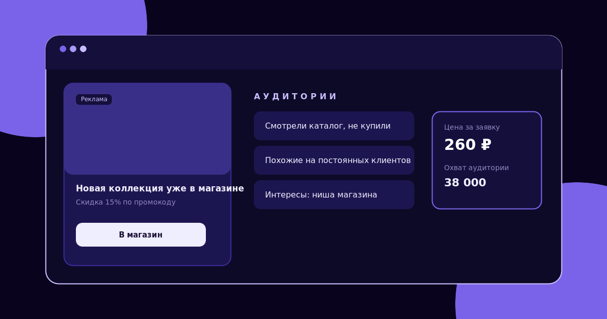 Таргетированная реклама для интернет-магазина: аудитории и ретаргетинг