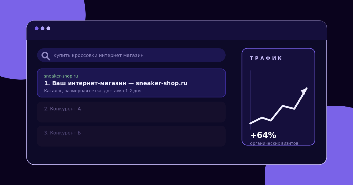 SEO-продвижение интернет-магазина: рост органического трафика